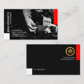 Sound Studio Live Guitarist Engineer Visitekaartje (Voorkant / Achterkant)