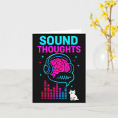 Sound Thoughts Stoic Philosophy Minimalist Slogan  Kaart (Gele Bloem)