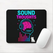 Sound Thoughts Stoic Philosophy Minimalist Slogan  Muismat (Met muis)