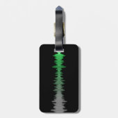 Sound Wave Bagagelabel (Achterkant verticaal)