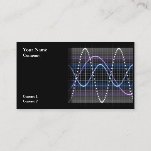 Sound Wave Design 01 - visitekaartjes (Voorkant)
