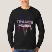 Sound Wave Design for Trance Music Fans T-shirt (Voorkant)