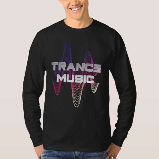 Sound Wave Design for Trance Music Fans T-shirt (Voorkant)