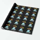 Sound Wave Funny Ocean Pun Dark BG Cadeaupapier (Uitgerold)
