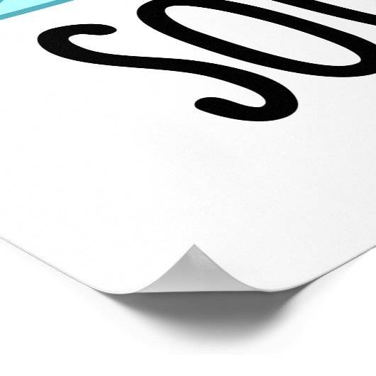 Sound Wave Grappige Ocean Pun Poster (Hoek)