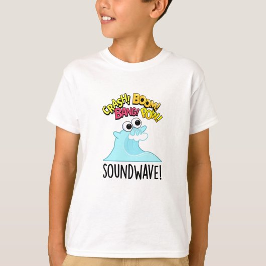 Sound Wave Grappige Ocean Pun T-shirt (Voorkant)