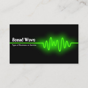 Sound Wave - Groen en Zwart Visitekaartje
