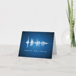 Sound Waveform Music Prettige feestdagen Geek Kaart