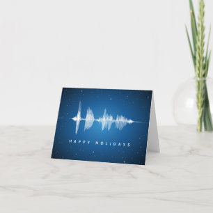 Sound Waveform Music Prettige feestdagen Geek Kaart