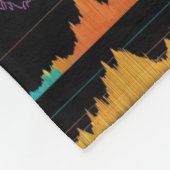 Sound Waves Fleece Deken (Hoek)