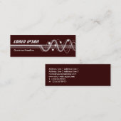 Sound Waves II - Bruin Mini Visitekaartje (Voorkant / Achterkant)