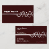 Sound Waves II - Bruin Visitekaartje (Voorkant / Achterkant)