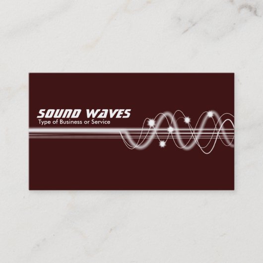 Sound Waves II - Bruin Visitekaartje (Voorkant)