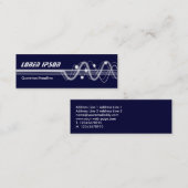 Sound Waves II - Donkerblauw Mini Visitekaartje (Voorkant / Achterkant)