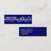 Sound Waves II - Donkerblauw Mini Visitekaartje (Voorkant / Achterkant)