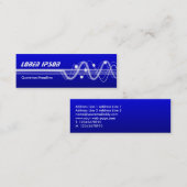 Sound Waves II - Shaded Blue Mini Visitekaartje (Voorkant / Achterkant)