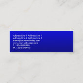 Sound Waves II - Shaded Blue Mini Visitekaartje (Achterkant)