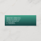 Sound Waves II - Shaded Green Mini Visitekaartje (Achterkant)