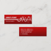 Sound Waves II - Shaded Red Mini Visitekaartje (Voorkant / Achterkant)