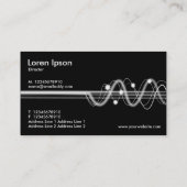 Sound Waves II - zwart Visitekaartje (Achterkant)