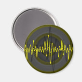 Sound Yellow Dark fridge magnet (Voorkant / Achterkant)