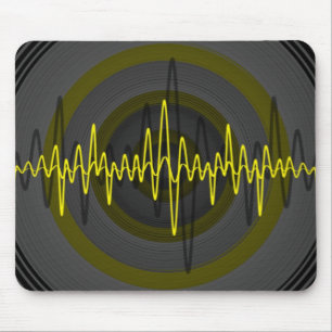 Sound Yellow Dark mousepad Muismat
