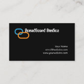 Soundboard muziekkaart Sjabloon Visitekaartje (Achterkant)