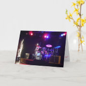 "SoundCheck Music School Drum Set" kerstkaart Kaart (Gele Bloem)
