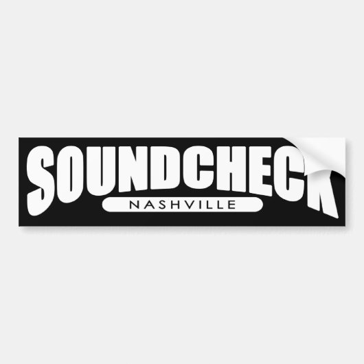 Soundcheck Nashville Bumpersticker (Voorkant)