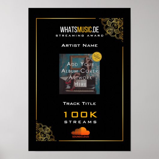 SoundCloud Music Streaming Award Poster (Voorkant)