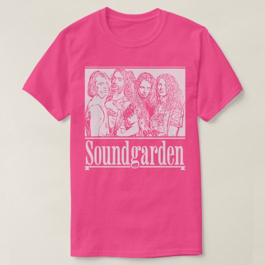 Soundgarden 90s Retro Wit T-shirt (Design voorkant)