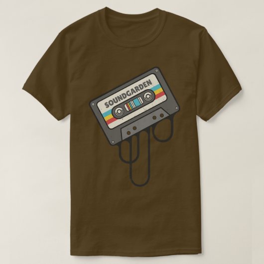 Soundgarden Cassette Retro T-shirt (Design voorkant)