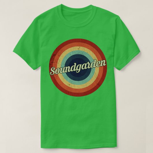 Soundgarden Retro Circle  T-shirt (Design voorkant)