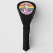 Sounds Gay Count Me In Unicorn Rainbow LGBTQ Golfheadcover (Voorkant)