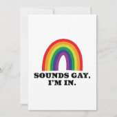Sounds Gay I'm In Bedankkaart (Voorkant)