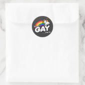 SOUNDS GAY I'S IN T-Shirt Ronde Sticker (Tas)