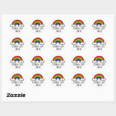SOUNDS GAY I'S IN T-Shirt Ronde Sticker (Vel)