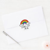 SOUNDS GAY I'S IN T-Shirt Ronde Sticker (Envelop)