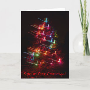 Sounds Like Christmas - Music Themed Card Feestdagen Kaart