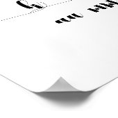 Soundtrack Lettertype Glyphs Contactblad Poster (Hoek)