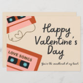 Soundtrack van My Heart Valentijnsdag Kaart (Voorkant / Achterkant)