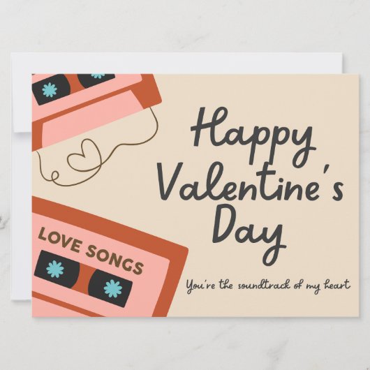 Soundtrack van My Heart Valentijnsdag Kaart (Voorkant)