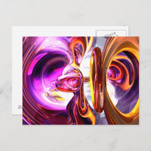 Soundwave Abstract Briefkaart (Voorkant / Achterkant)