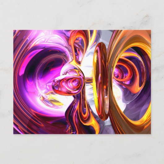 Soundwave Abstract Briefkaart (Voorkant)