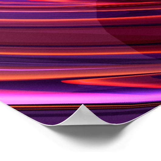 Soundwave Abstract Poster (Hoek)