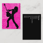 "Soundwave"-chipkaart Visitekaartje (Voorkant / Achterkant)