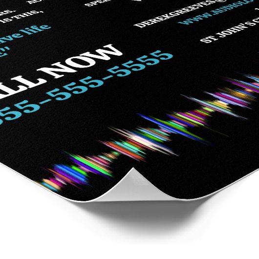 Soundwave Design, audioloog, audiologie klinisch Poster (Hoek)