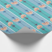 Soundwave door het menselijk oor cadeaupapier (Hoek)