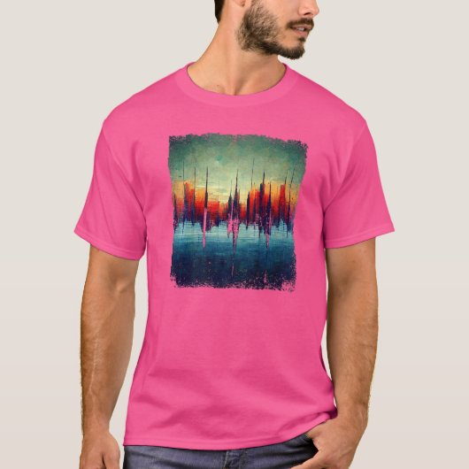 Soundwave Recording Studio Producer Sound Enginee T-shirt (Voorkant)
