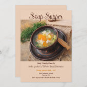 Soup Avondmaal uitnodiging (Voorkant / Achterkant)
